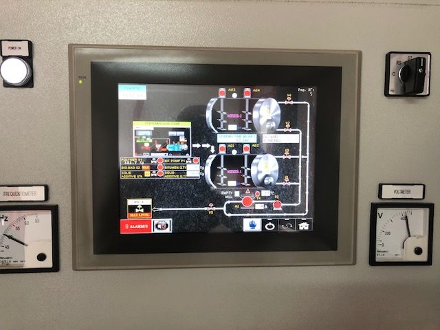 Homogenizer mixer control screen