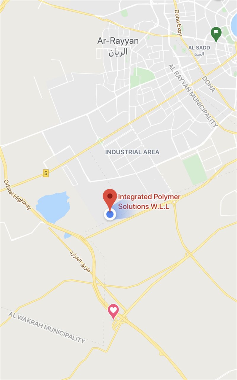 Map showing IPS location in Doha Industrial Area
